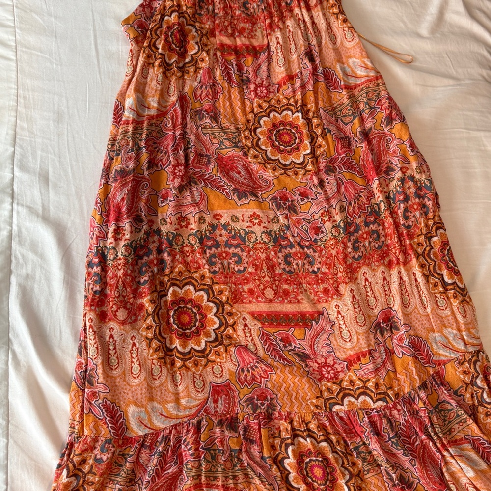 Knox Rose Red and Orange Dress